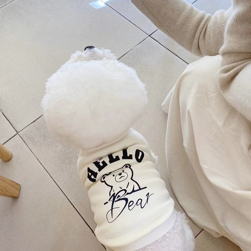 Hello Hoodie Dog Clothes T-shirt