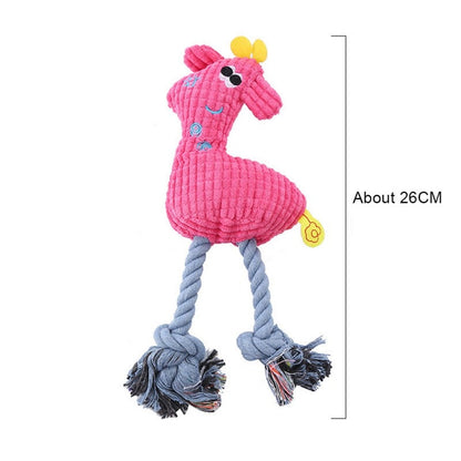 Fun Pets Toy Donkey Shape Corduroy Chew Toy
