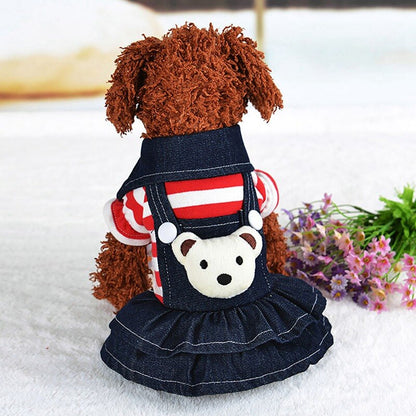 Winter Autumn Cowboy Clothes For Pet Dog
