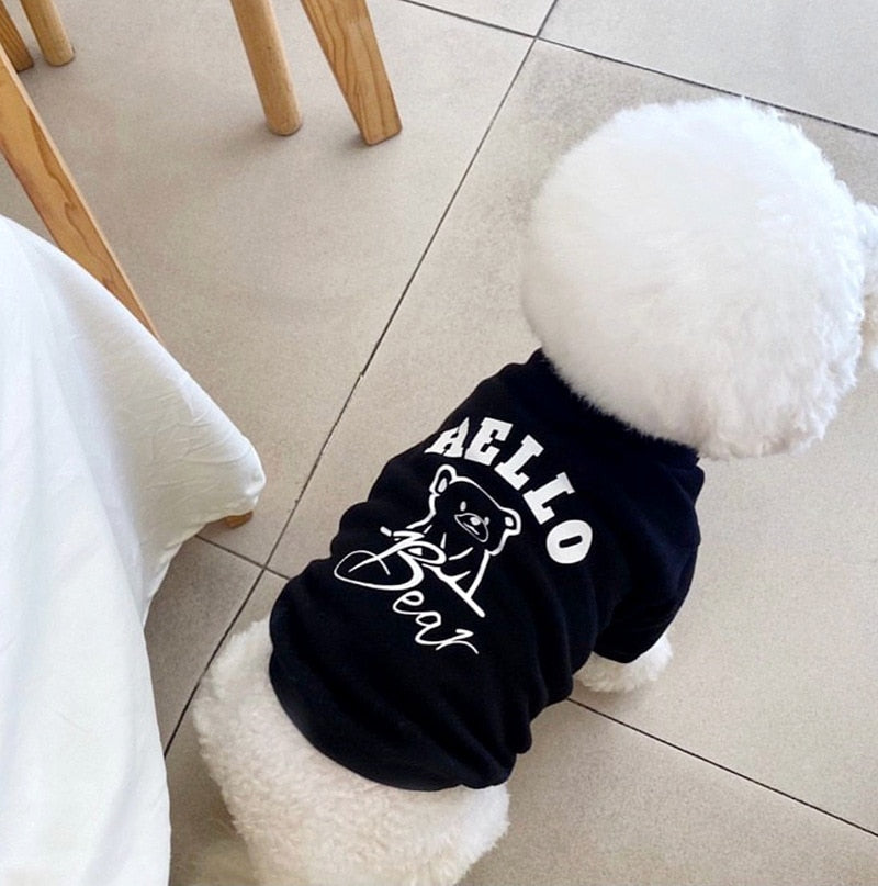 Hello Hoodie Dog Clothes T-shirt