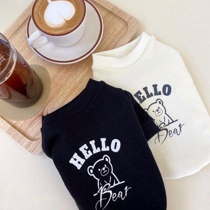 Hello Hoodie Dog Clothes T-shirt